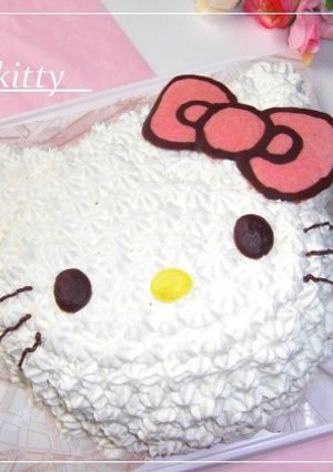 キティちゃん立体ケーキ♪【工程のみ】-レシピのメイン写真