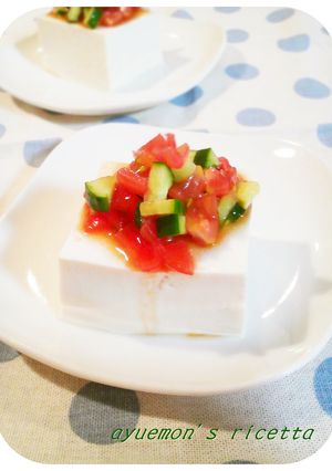 トマトとポン酢deトマポン冷奴-レシピのメイン写真