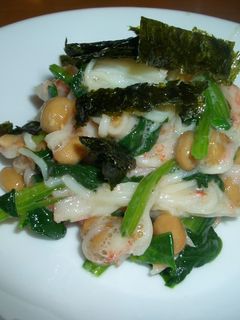 納豆とモロヘイヤの和え物-レシピのメイン写真