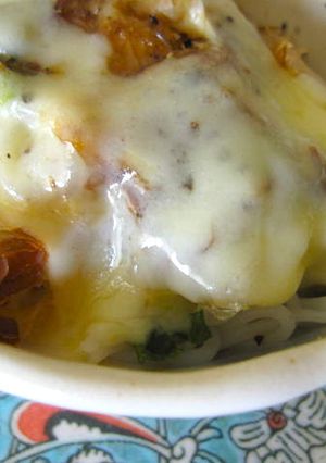青菜ふりかけで＊素麺のチーズ焼き-レシピのメイン写真