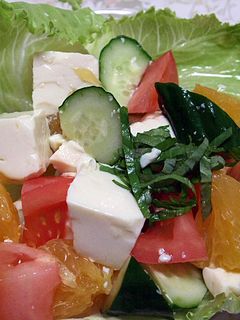 簡単!トマトと豆腐のサラダ-レシピのメイン写真