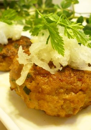 大葉香る♪ふわっふわな和風豆腐ハンバーグ-レシピのメイン写真