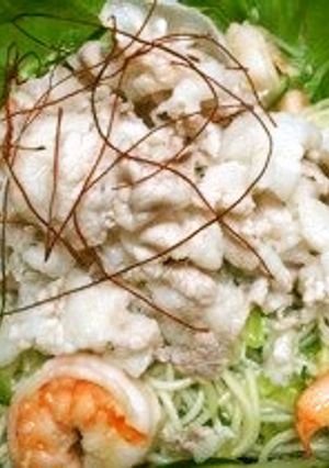 ごま油とにんにくで温かいそーめん-レシピのメイン写真