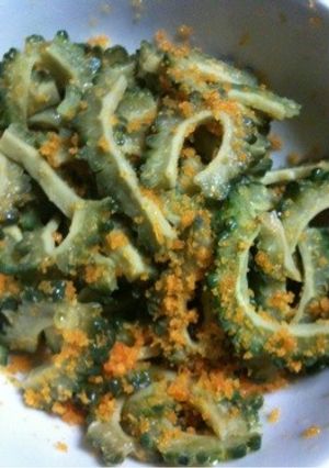 ゴーヤを食べるっ からすみ和え-レシピのメイン写真