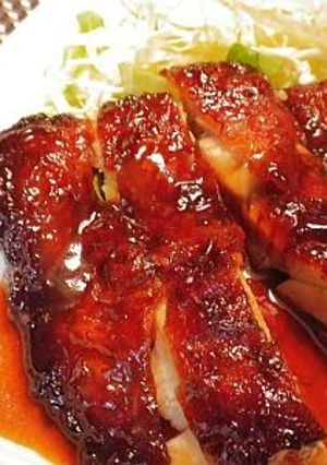 「そば蜂蜜de黒酢風 鶏もも肉のソテー」-レシピのメイン写真