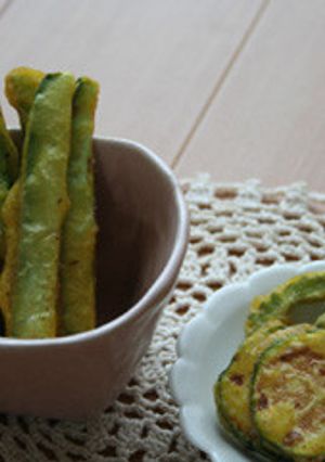 米粉でキュウリのカレースティック揚げ-レシピのメイン写真