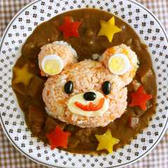 2段熊カレー♪-レシピのメイン写真