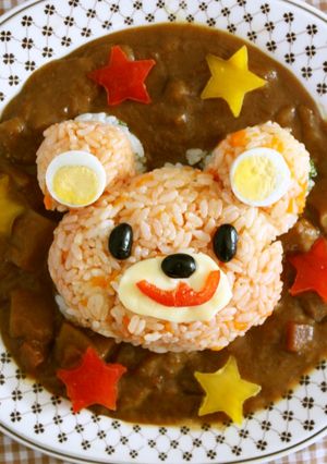 2段熊カレー♪-レシピのメイン写真