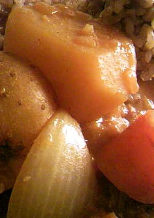 ルー無：ブイヨンフライドオニオンのカレー-レシピのメイン写真