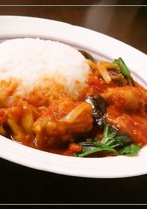 チキンと茄子の✿トマトカレー-レシピのメイン写真