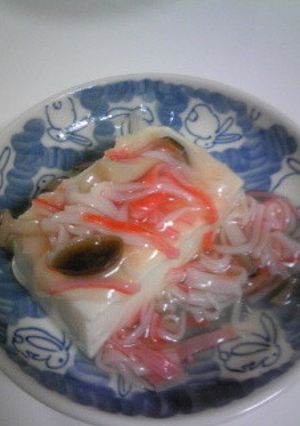 5分でできる！豆腐のカニカマあんかけ-レシピのメイン写真