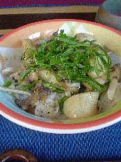 鮑と帆立と茸とクレソンの丼-レシピのメイン写真