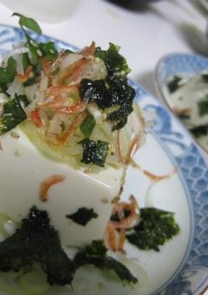 ごま油でジュッ！☆薬味たっぷり豆腐-レシピのメイン写真