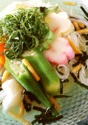 ひんやり☆お茶漬けぶっかけそうめん☆-レシピのメイン写真