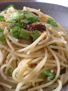 夏野菜のペペロンチーノ風和風パスタ★゛-レシピのメイン写真