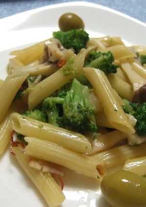 ブロッコリーとエリンギ　前菜風　パスタ-レシピのメイン写真