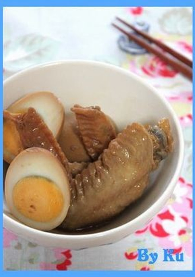 鶏手羽先と卵のさっぱりお酢煮-レシピのメイン写真
