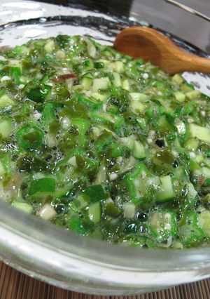 めかぶと夏香野菜のトロ、とろ-レシピのメイン写真
