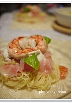 海老とトマトの冷製パスタ-レシピのメイン写真