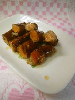 お弁当✿焼肉のたれで✿豚肉の人参巻き-レシピのメイン写真