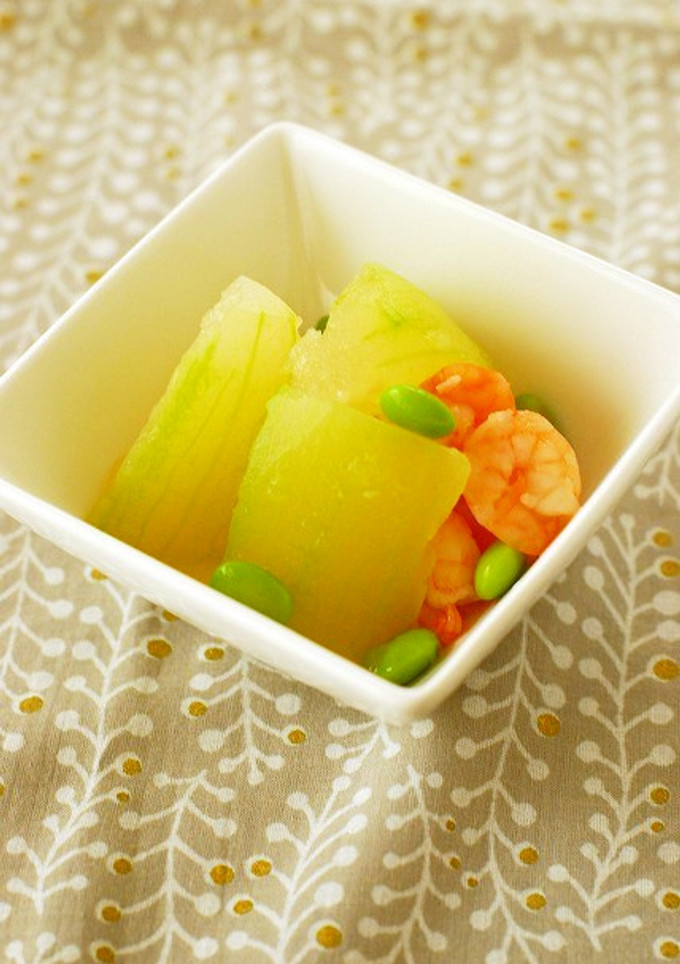 夏☆冷やしてもおいしい♪冬瓜とエビの煮物-レシピのメイン写真