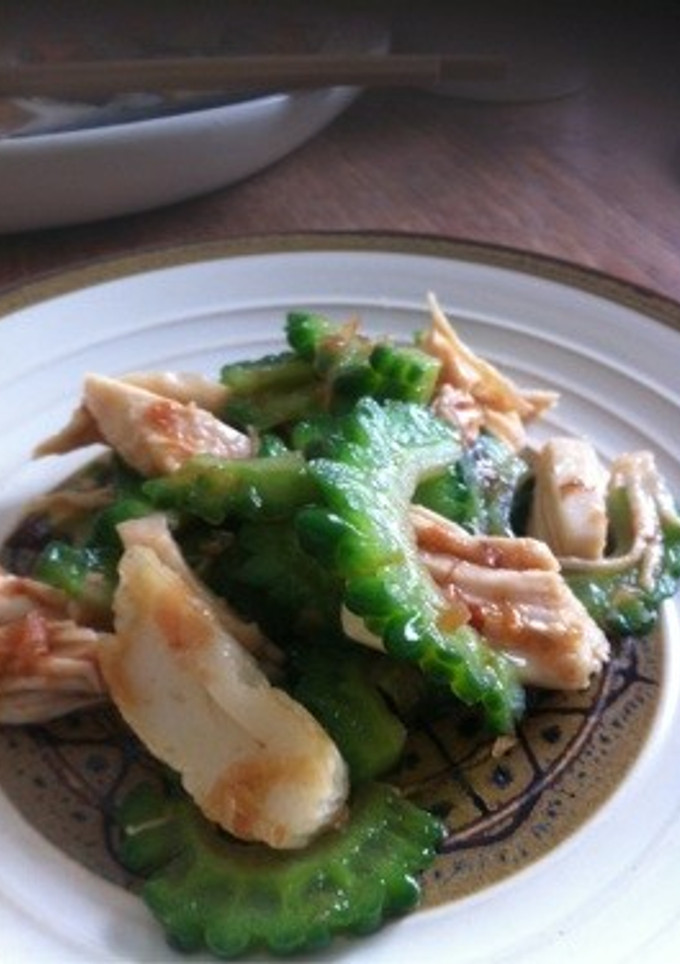 ゴーヤと蒸し鶏の和え物-レシピのメイン写真