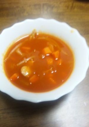 超簡単♪トマトジュースで美味しいスープ-レシピのメイン写真