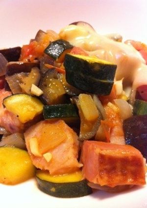 ズッキーニごろごろ夏野菜炒め-レシピのメイン写真