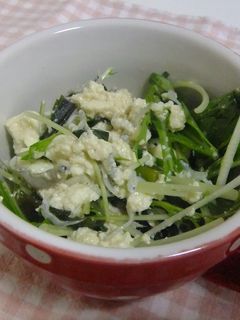 豆腐とじゃこのわかめサラダ-レシピのメイン写真