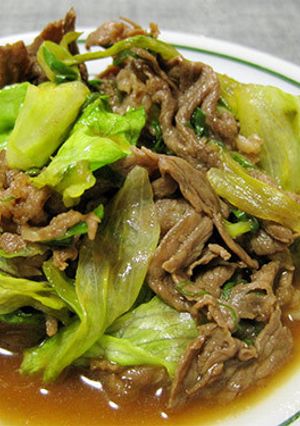 ＊＊牛肉とレタスのさっぱり炒め＊＊-レシピのメイン写真
