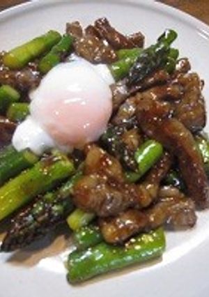 牛肉とアスパラのオイスターソース炒め-レシピのメイン写真