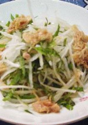 夏大根のサラダ。ツナドレッシング-レシピのメイン写真
