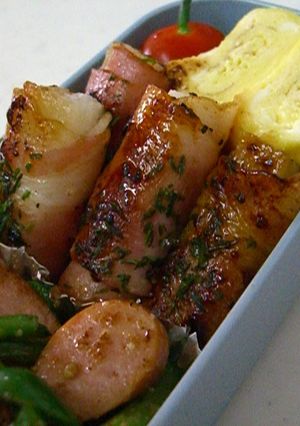 お弁当に～長芋のベーコン巻（青のり醤油）-レシピのメイン写真