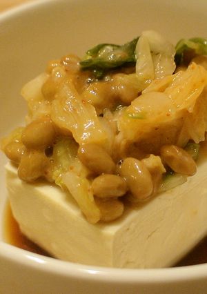 キムチ納豆w(ﾟoﾟ)w　冷奴-レシピのメイン写真