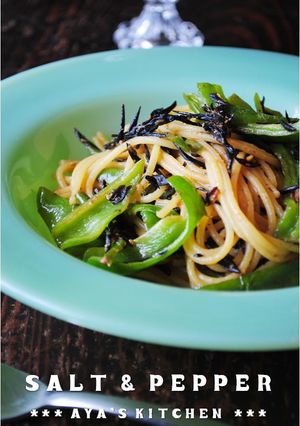 *季節の野菜とひじき★梅味噌和風パスタ*-レシピのメイン写真