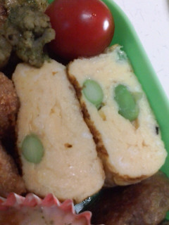 お弁当に枝豆入りふっくらオムレツ風卵焼き-レシピのメイン写真