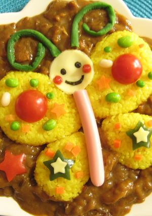 メルヘン*ちょうちょカレー-レシピのメイン写真