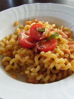 桃のトマトソースで冷製パスタ-レシピのメイン写真