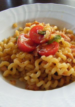 桃のトマトソースで冷製パスタ-レシピのメイン写真
