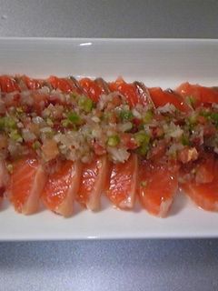 「野菜のマリネ液」でサーモンマリネ-レシピのメイン写真