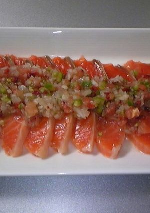 「野菜のマリネ液」でサーモンマリネ-レシピのメイン写真
