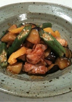 夏野菜ととり肉のコチュジャン炒め-レシピのメイン写真