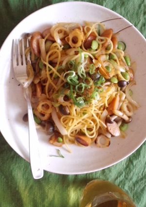 冷蔵庫にあるもので♪簡単和風パスタ-レシピのメイン写真