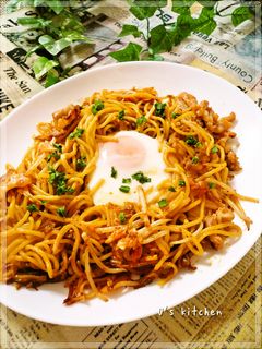 巣ごもり✿豚キムチ焼きそば-レシピのメイン写真