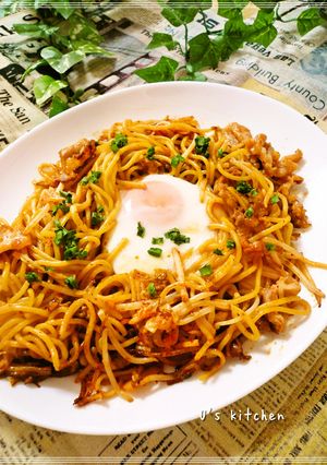 巣ごもり✿豚キムチ焼きそば-レシピのメイン写真