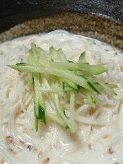 コングクス(豆乳スープ麺)~ずぼら版~-レシピのメイン写真