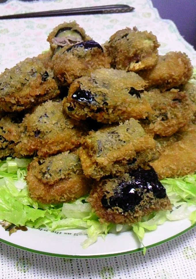 なすトン　～なすと豚こま肉のはさみ揚げ～-レシピのメイン写真