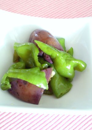 ＊レンジで!!茄子としし唐辛子の煮浸＊-レシピのメイン写真