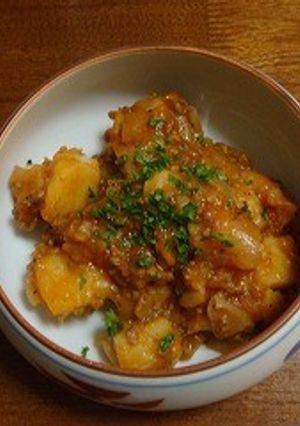 ＜覚書＞ひき肉とじゃがいものケチャップ煮-レシピのメイン写真