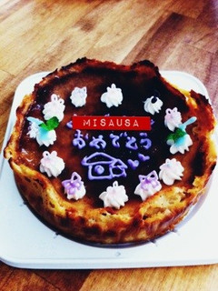 優しい甘さ☆黒糖ベイクドチーズケーキ☆-レシピのメイン写真